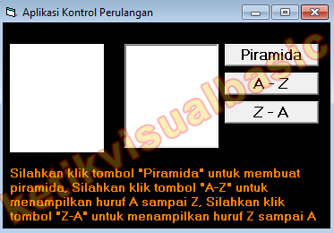 cara menggunakan struktur kontrol perulangan visual basic 6.0