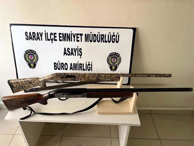 Tekirdağ Saray'da Kafayı Çekip sokak ortasında av tüfeğiyle çatıştılar: 1 yaralı