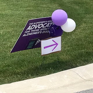 Advocate sign outside my parent's residental community leading to the dunking booth!  | Nature's INKspirations by Angie McKenzie