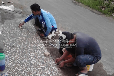 proses pemasangan lantai