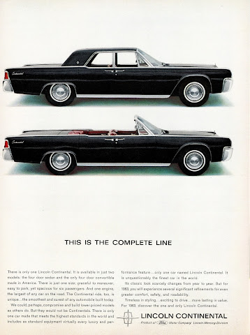 1963 Lincoln Continental Sedan and Convertible