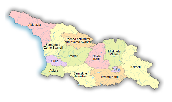 Pembagian wilayah administratif Georgia