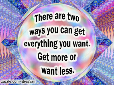 two paths - get more or want less