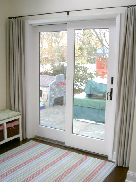 That's My Letter: Sliding Glass Door Makeover