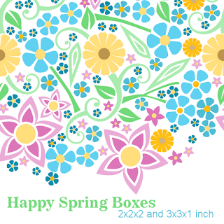 Happy Spring Free printable boxes in 2 sizes