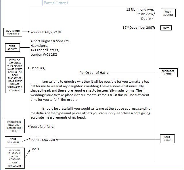 How to write formal email uk