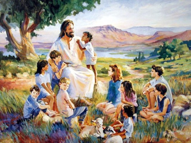 images of jesus christ with children.  it responds with a gracious heart of obedience! "For in Jesus Christ 