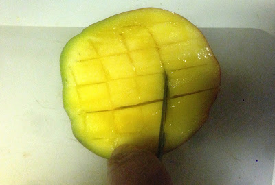 preparing mango