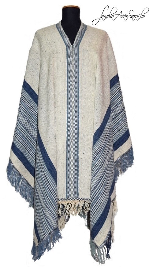 PONCHO DE OVEJA Nº O007 Familia Avar Saracho RECREACION PONCHO GRAL. SAN MARTÍN - CONSULTE STOCK