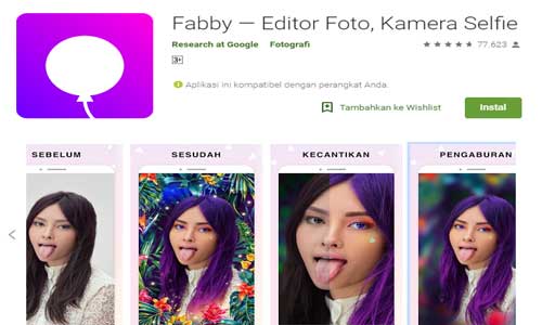 fabby aplikasi edit foto keren terbaik untuk android