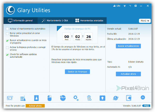 Glary Utilities codigos para web