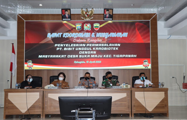 Forkopimda Mediasi Kasus Sengketa Lahan Puncak 2000 Siosar di Polres Karo, Perdebatan Berlangsung Alot