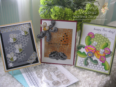 trio of cards using the same stamp set front