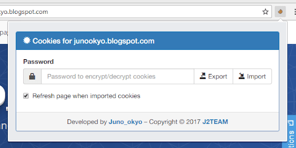 J2TEAM Cookies - Chia sẻ tài khoản mà không sợ lộ mật khẩu