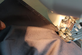 Blind hemming on pants