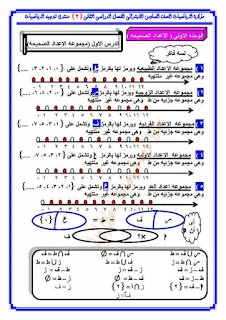 أقوى مذكرة رياضيات للصف السادس الابتدائى الترم الثاني 2019