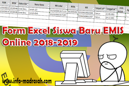 Form Excel Siswa Gres Emis Online 2018-2019