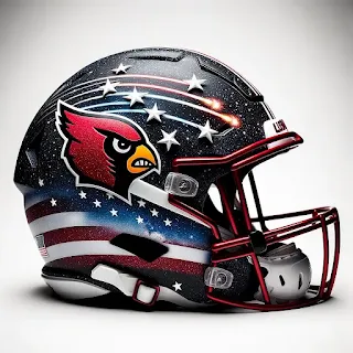 Ball State Cardinals Patriotic Concept Helmet