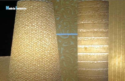 Indonesia Handicraft ornamen lamp from tree fiber