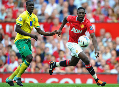 Danny Welbeck Manchester United vs Norwich City