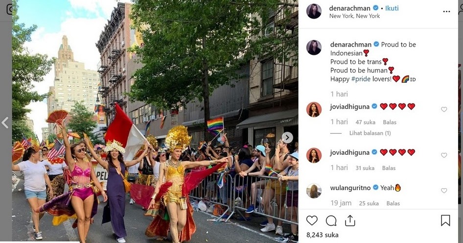 GEGER Artis Indonesia Hadir Parade LGBT New York 