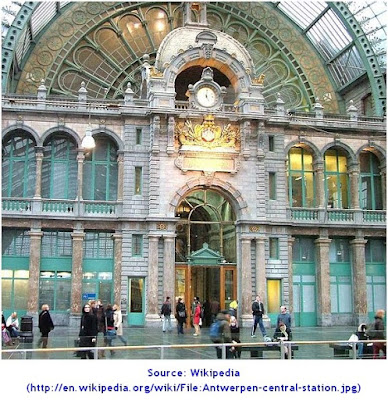 Antwerpen Centraal Railway Station. CENTRAL STATION ANTWERP