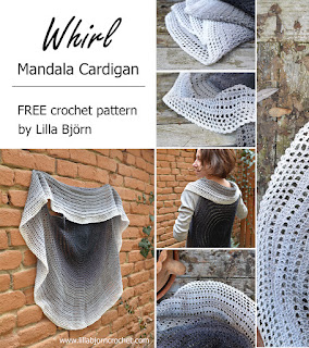 Whirl Mandala Cardigan - FREE crochet pattern by Lilla Bjorn