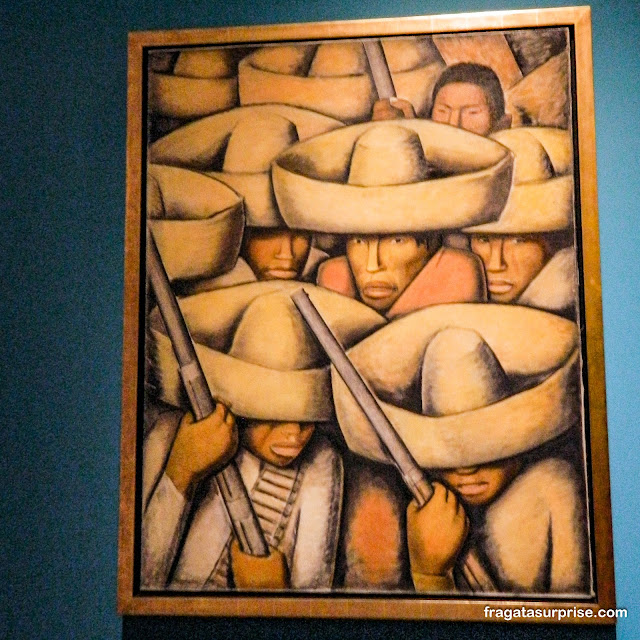 Obra do pintor mexicano Alfredo Ramos Martínez: "Zapatistas""