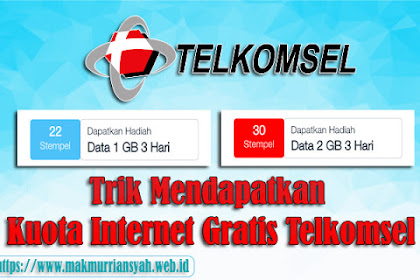 Trik Mendapatkan Kuota Internet Gratis Telkomsel