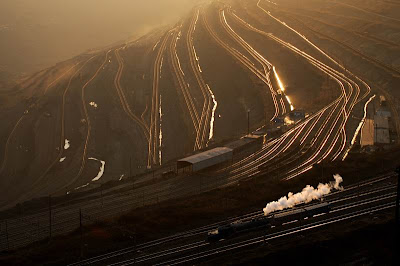 World�s Largest Artificial Pit -West Open Pit of Fushun Coal Mine 