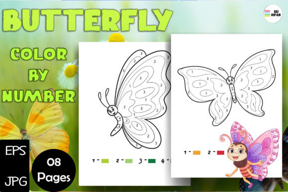 Butterfly Coloring Pages SVG - KDP