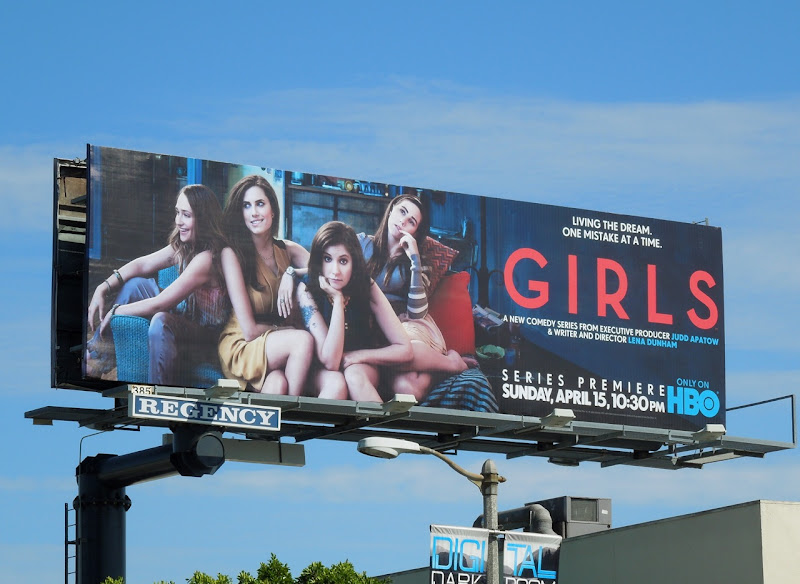 Girls season 1 HBO billboard