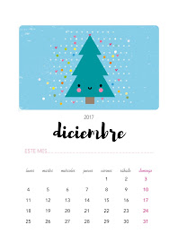 Dibu calendario imprimible gratis para diciembre