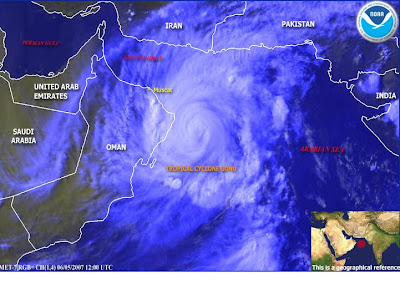 Cyclone in Arabian Sea