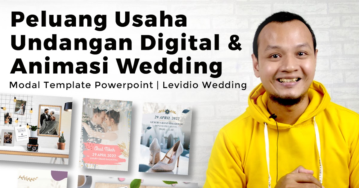 Peluang Usaha Undangan Digital Animasi  Wedding  Modal 