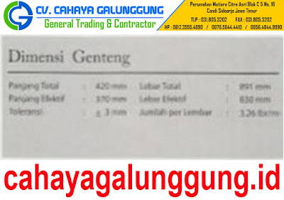 Genteng Metal Minimalis Dwi Warna