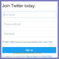 sign up twitter