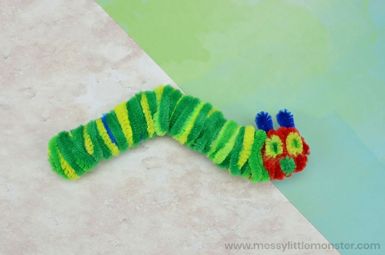 the very hungry caterpillar pipe cleaner craft for kids