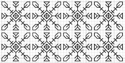 free  snowflake blackwork fill pattern