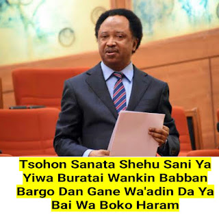 Tsohon Sanata Shehu Sani Ya Yiwa Buratai Wankin Babban Bargo Dan Gane Wa'adin Da Ya Bai Wa Boko Haram