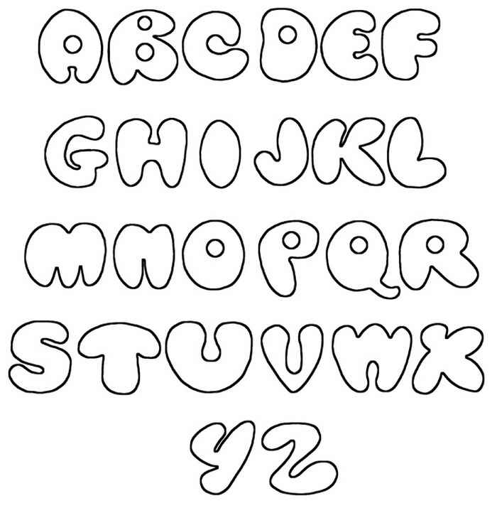 graffiti font bubble