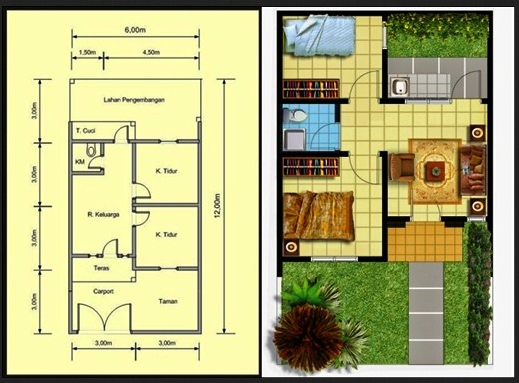  Desain  Sketsa Rumah  Minimalis Dengan Biaya  50  Juta 