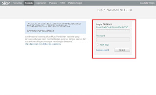 Login Username PADAMU NEGERI