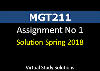 MGT211 Assignemnt No 1 Solution and Discussion Spring 2018