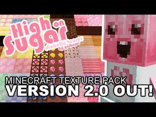High on Sugar Resource + Texture Pack 1.7.2/1.6.4/1.6.2