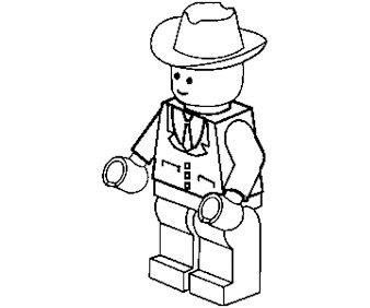 #4 Lego Coloring Page