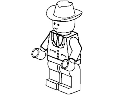 #4 Lego Coloring Page