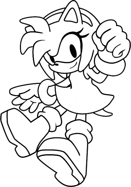 Kumpulan Gambar  Mewarnai Tokoh Kartun  Sonic  the Hedgehog 