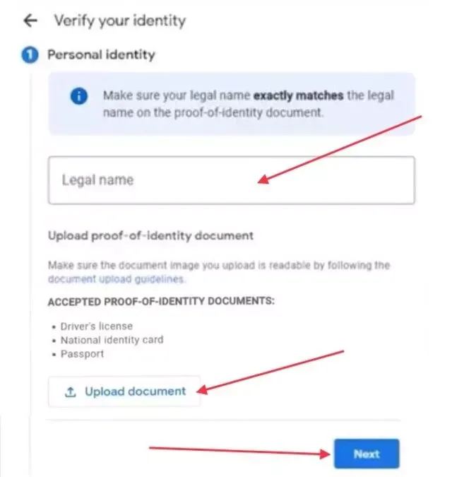 Identity Verification Process on Google Adsense Account