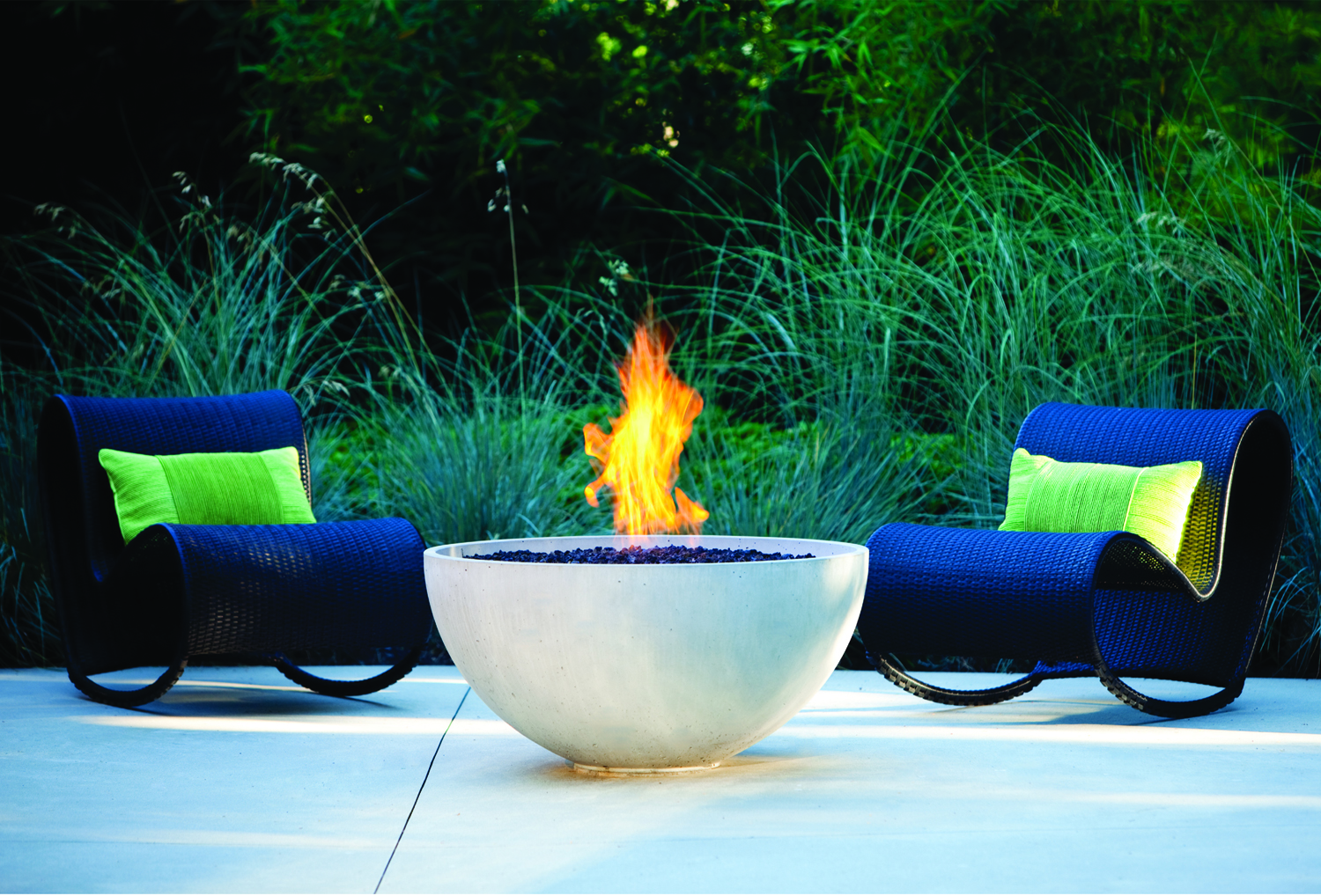 AB8™ Round Outdoor Fireplace Burners - Fireplace Kits